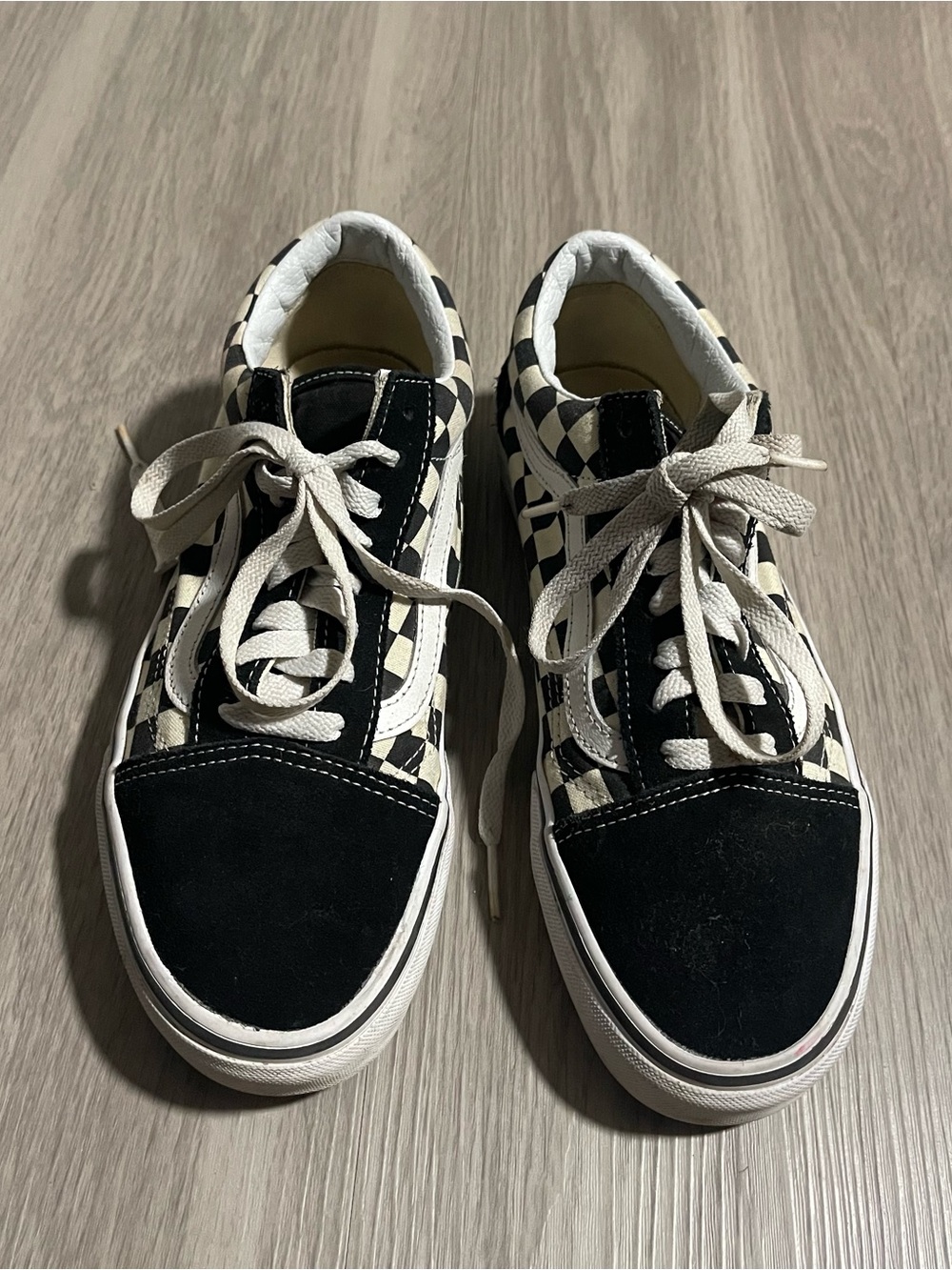 Vans Old Skool Black & White Checkerboard Sneakers